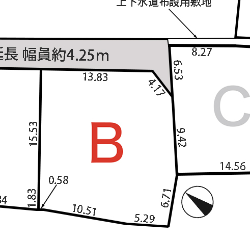 諏訪郡下諏訪町富部　B区画_サブ画像02