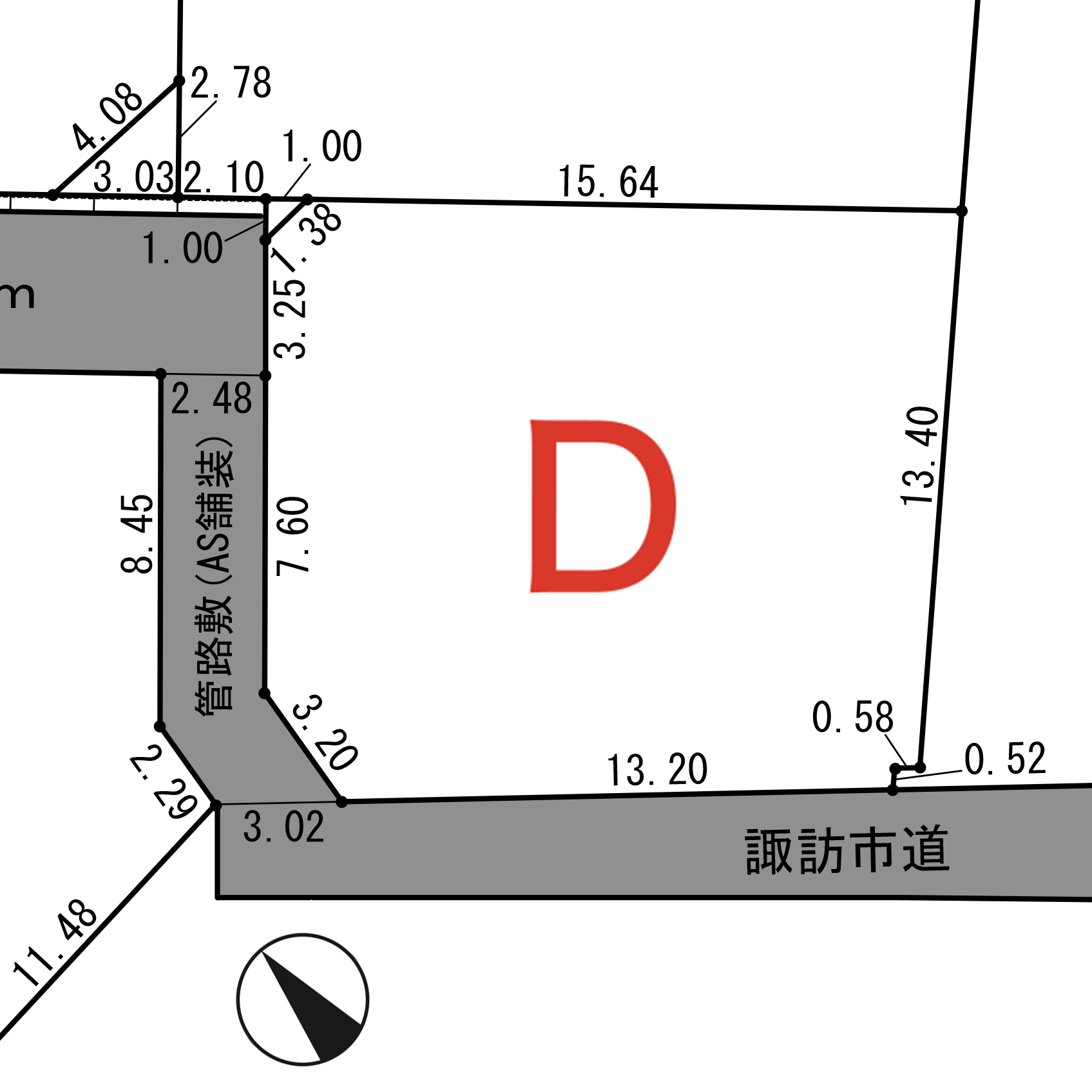 諏訪市　湖南大熊　D 区画_サブ画像02