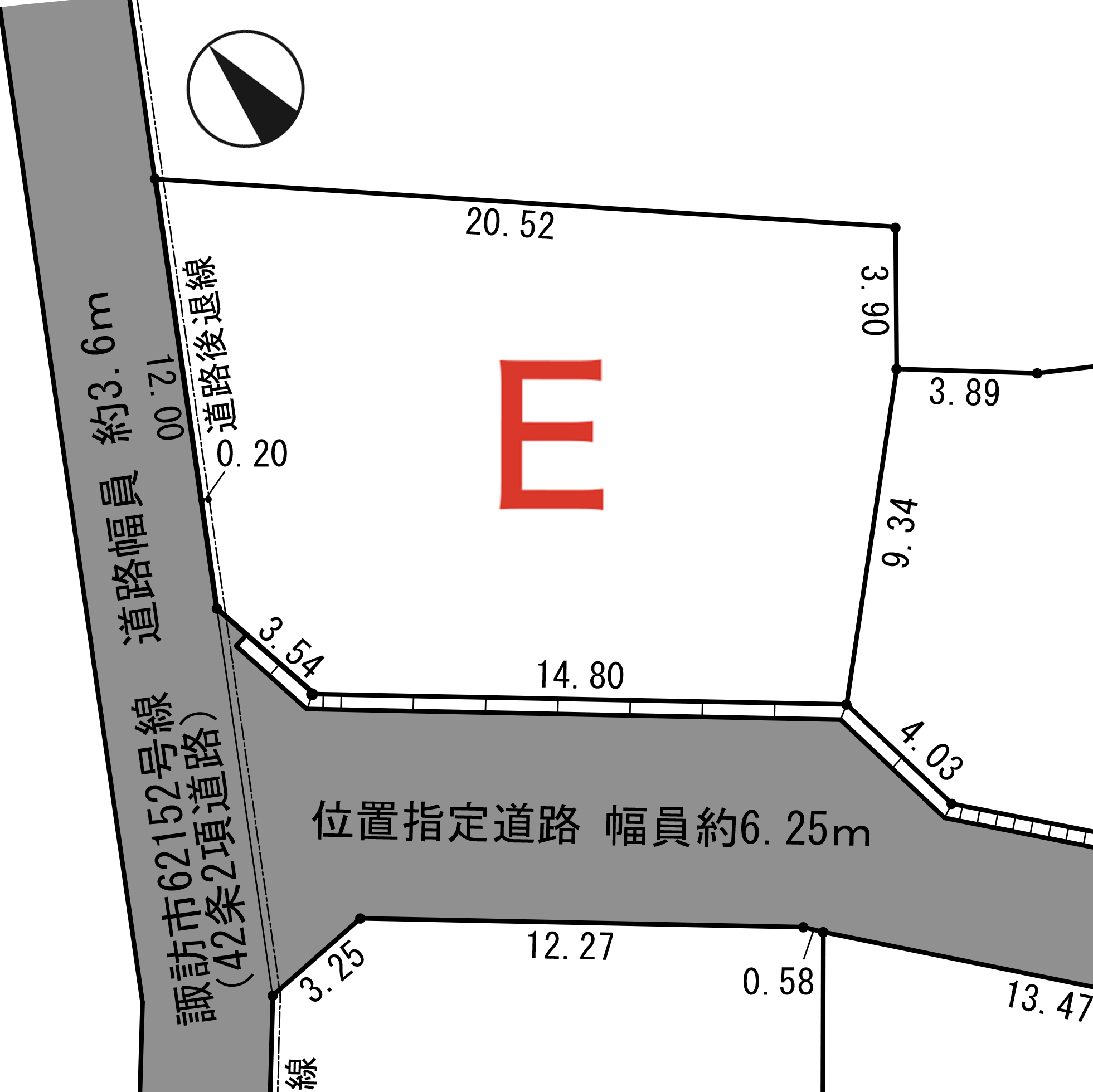 諏訪市　湖南大熊　Ｅ 区画_サブ画像02