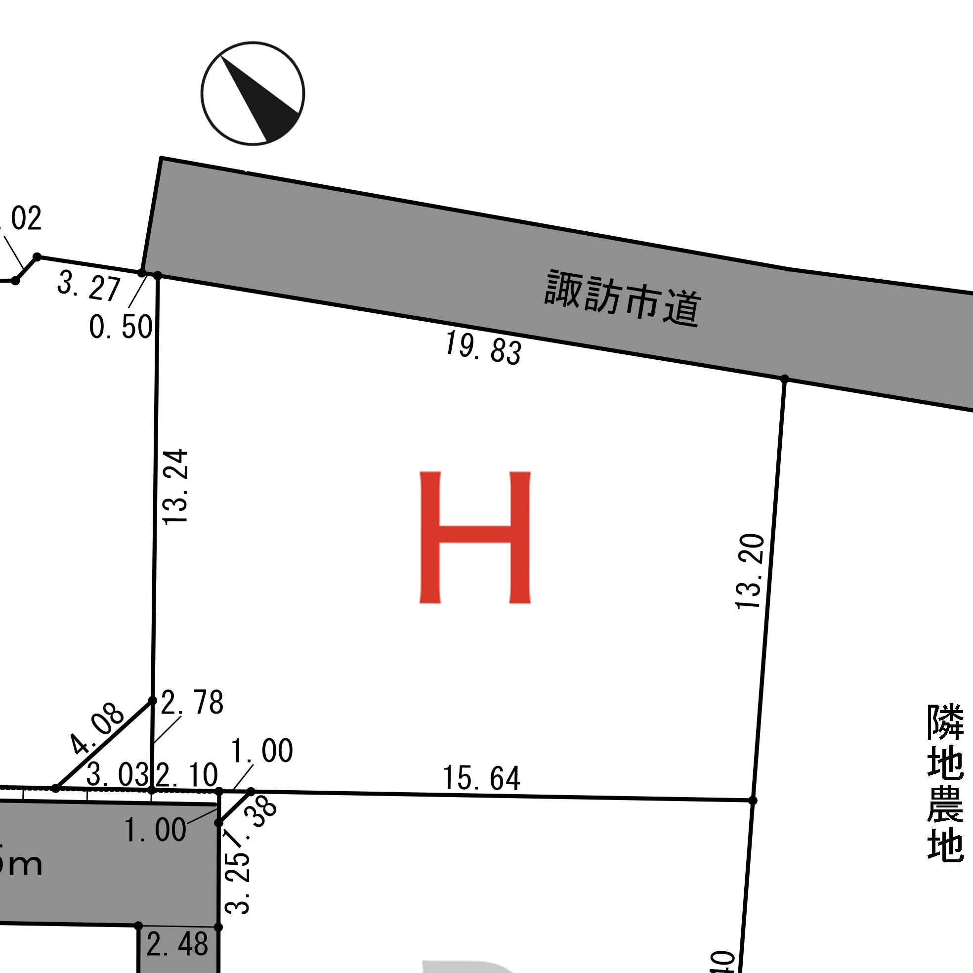 諏訪市　湖南大熊　Ｈ区画_サブ画像02